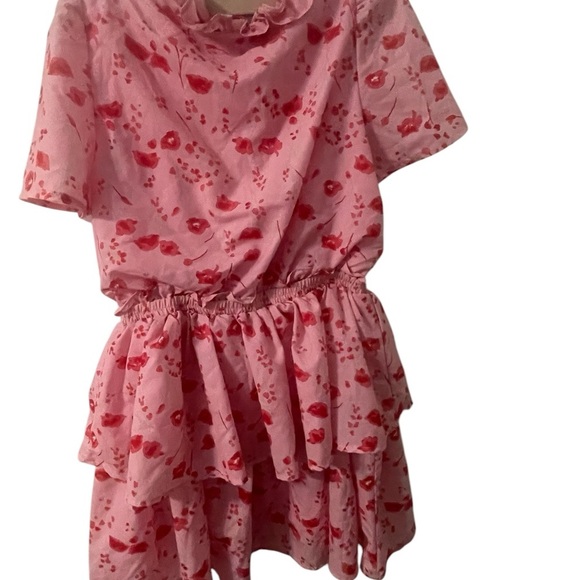 TCEC PINK FLORAL DRESS SIZE MEDIUM RARE - Picture 2 of 16